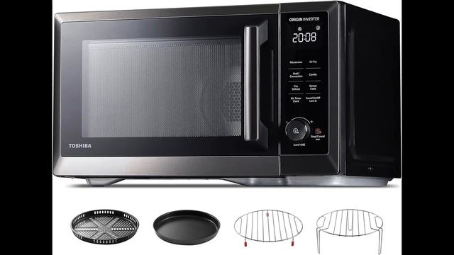 TOSHIBA 7 in 1 Countertop Microwave Oven Air Fryer Combo смотреть онлайн