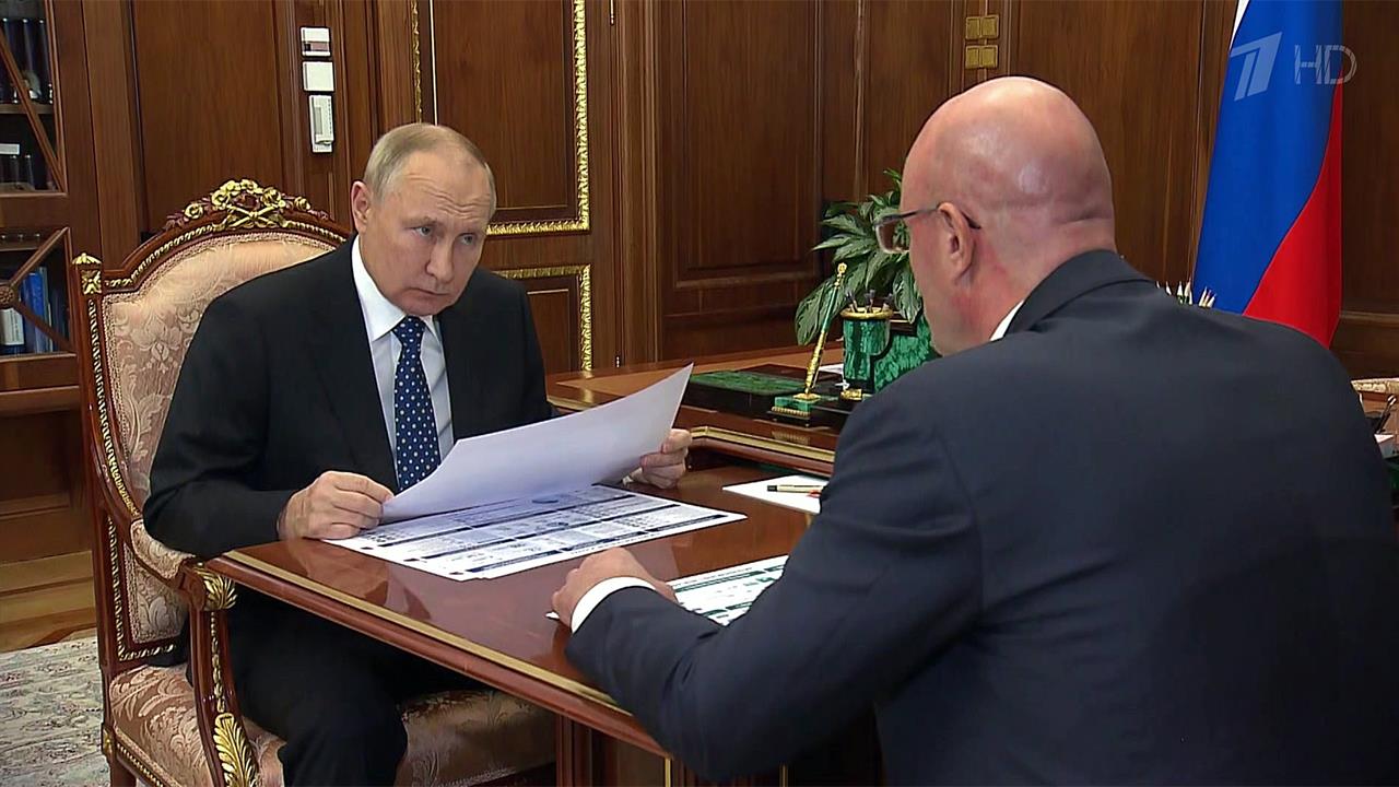 Владимир Путин провел рабочую встречу с вице-премьером Дмитрием Чернышенко