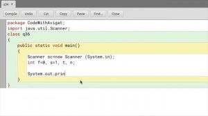 Program To Print The Fibonacci Series | Java Tutorial