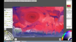 I show you how to draw an abstract picture with a mouse in front of everyone in a few minutes