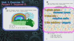 3 класс  задание D  1 раздел  Рабочая тетрадь Вербицкая  Английский язык Forward