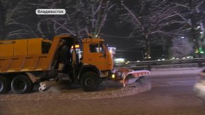 После снега. Дороги Приморья чистили всю ночь
