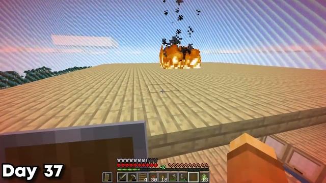 Minecraft 100 Days, but the World Slowly Expands смотреть онлайн