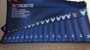 ОНЛАЙН ТРЕЙД.РУ — Набор ключей гаечных комбинированных Thorvik CWS0016, 6-24, 16 предметов