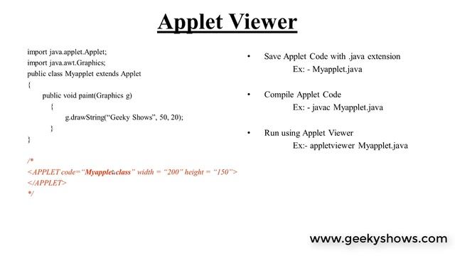 How to Run Java Applet Program using Applet Viewer (Hindi) смотреть онлайн