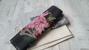 Итоги 2023. Стопка вышитых работ