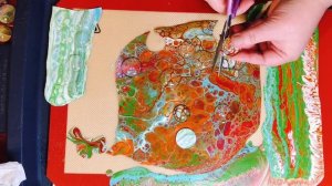 How To Make SKINS from FLUID ART into PINs and MAGNETSs with Acrylic Pouring