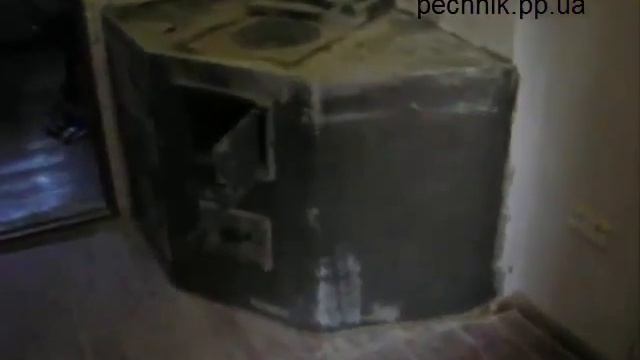 Угловая отопительно-варочная печь. Кладка печей, груб Печник. смотреть онлайн