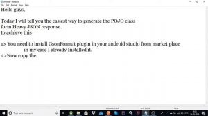 Generate Pojo/Model class from JSON response #android #json #java #model #androiddevelopment