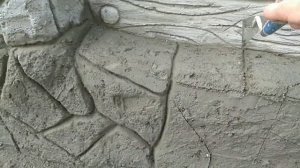 Забор из Арт-бетона Как сделать доски и камень на заборе из Арт-бетона. часть 7 мастер Грищенко