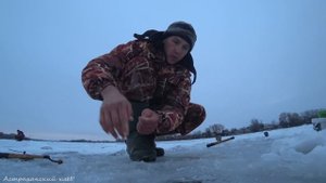 Мой ПЕРВЫЙ ЛЕЩ НА ШАРИК. ГУСТЕРА (Тарашка) на КАМЫШАТНИК. Зимняя рыбалка со льда Астрахань. Вечерка