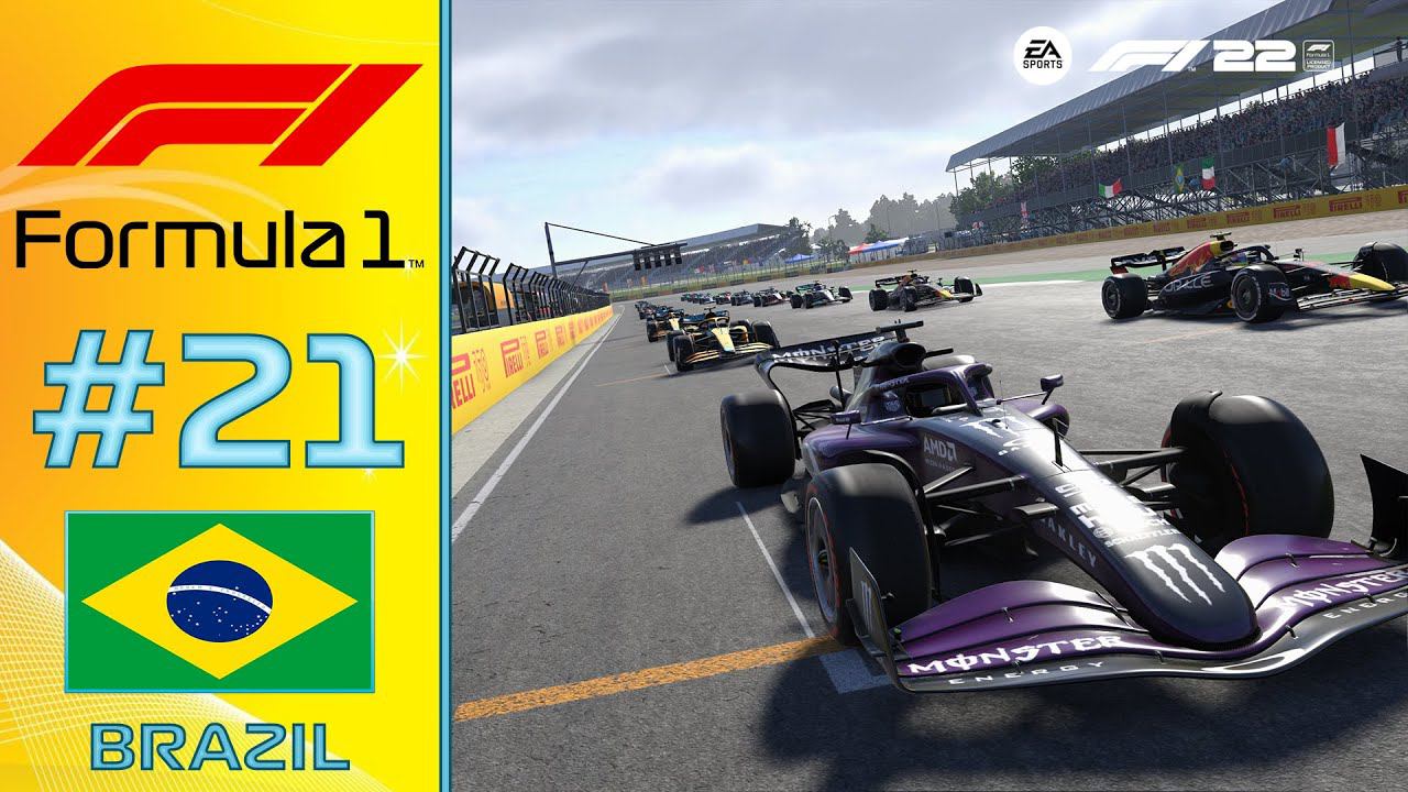 F1 22: ЭТАП 21. БРАЗИЛИЯ. СПРИНТ И ГОНКА. 100% ДИСТАНЦИИ. смотреть онлайн