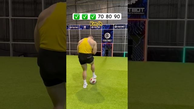 Muscle Meets Ball: Unpredictable Speed Challenge with Surprising Outcome??#firsttouch #footbot