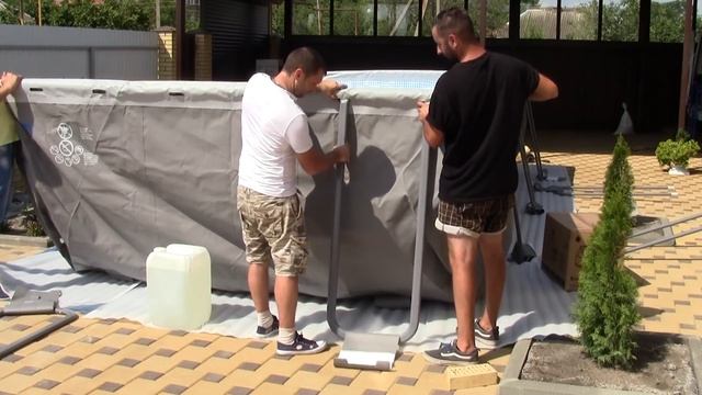 Сборка 7-ми МЕТРОВОГО ПРЯМОУГОЛЬНОГО КАРКАСНОГО БАССЕЙНА смотреть онлайн