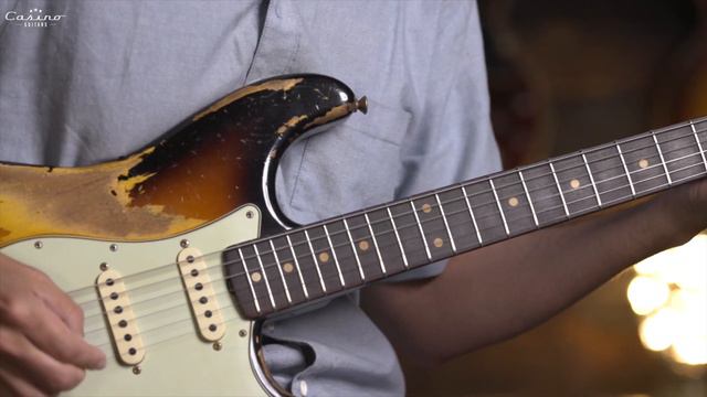 Fender Custom Shop Stratocaster 1960/63 Super Faded Aged 3 Tone Sunburst смотреть онлайн