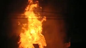 Пожар на газопроводе на юго-западе москвы