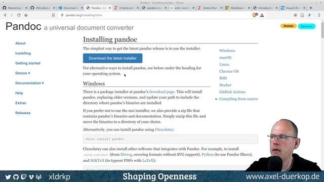 0006 | Setting Up a Scholarly Writing Environment With Markdown, VSCodium and pandoc смотреть онлайн