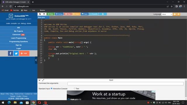 Reverse a String in Java | coddrikaz смотреть онлайн