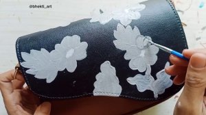 Painting tutorial on Leather bag (Tutorial lukis batik di tas)