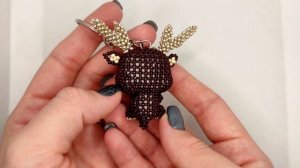 Новогодний олень из бисера. Амигуруми / Beaded Christmas deer