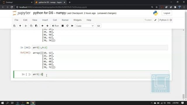 d1 NumPy library   Part 2