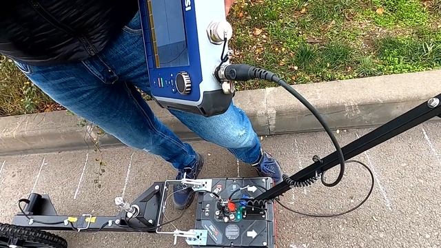 Что видит георадар, разметка подсыпки SIR-4000