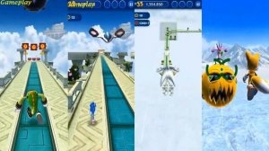 Sonic Dash TEEN SONIC  VS VECTOR VS Silver VS TAILS  Gameplay HD