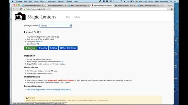 Installing Magic Lantern on Canon 50D - Turn your old photo DSLR into a Full HD video camera смотреть онлайн