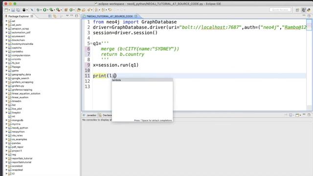 NEO4J|NEO4J TUTORIAL|Neo4j Python|Neo4j GraphDatabase|Merge Node With Property & Label|PART:48 смотреть онлайн