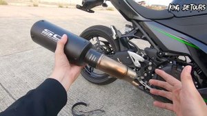 SC Project slip on exhaust on 2023 Kawasaki Ninja 400 | Installation & Soundcheck