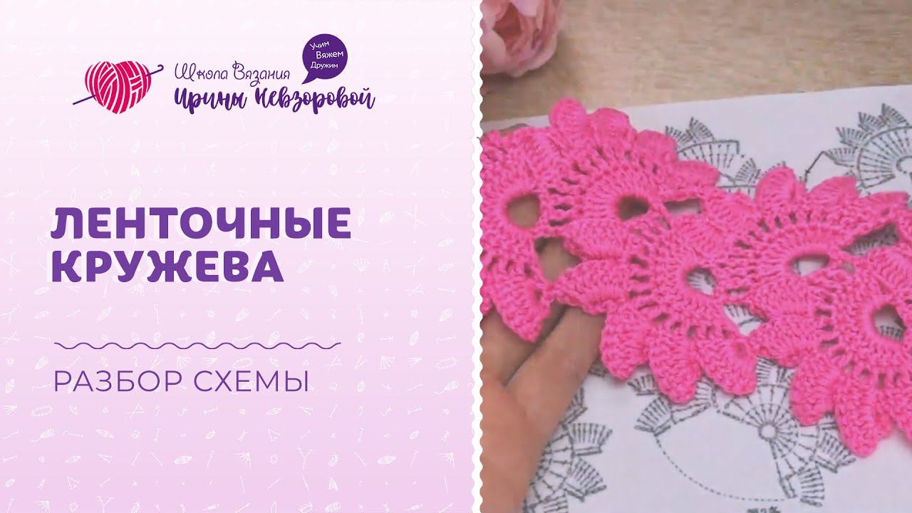 Как легко связать ленточные кружева? Ленточное кружево крючком