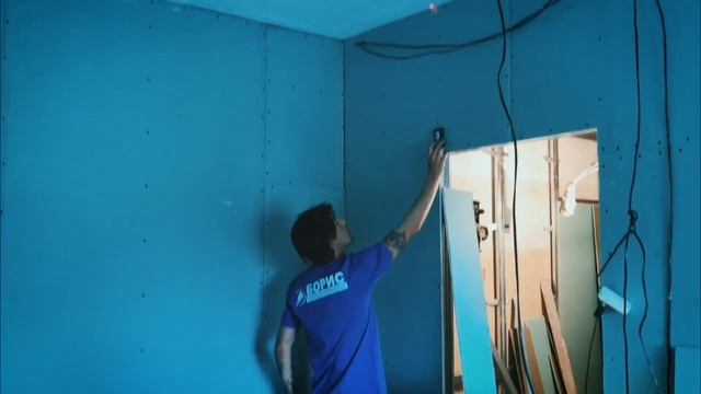 Ремонт квартиры в Харькове от студии "Борис". Гипсокартонные работы - рабочий процесс.