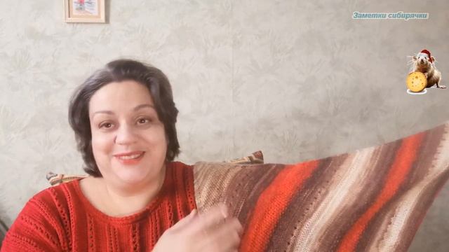 Связала себе платочек-бактус/Вязание смотреть онлайн