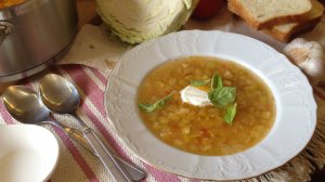 Щи с кабачками