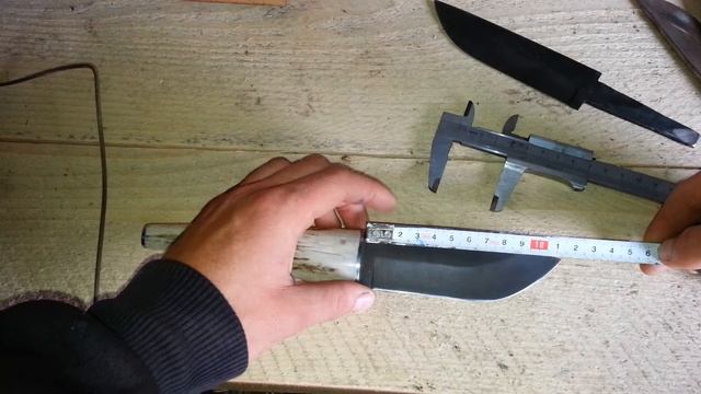 Кованный нож из обоймы подшипника, сталь ШХ-15 смотреть онлайн