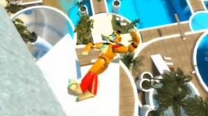 FNAF (Gmod) - Security Breach Ragdoll Falls and  Jumps  Garrys mod #2