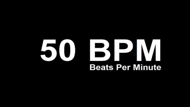 50 BPM Beats Per Minute Metronome Click Track смотреть онлайн