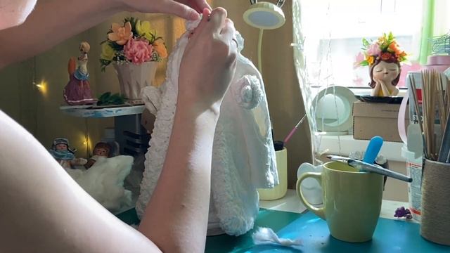 МАСТЕР КЛАСС - Борода для деда Мороза из ваты