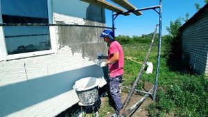 Отделка Дома Короедом с Лесов!  Первый раз в жизни!