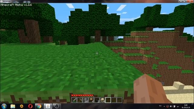 Первая Версия Minecraft#1 Выживание с мобами смотреть онлайн