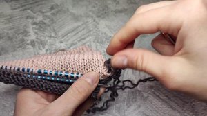 Трикотажный шов "петля в петлю"