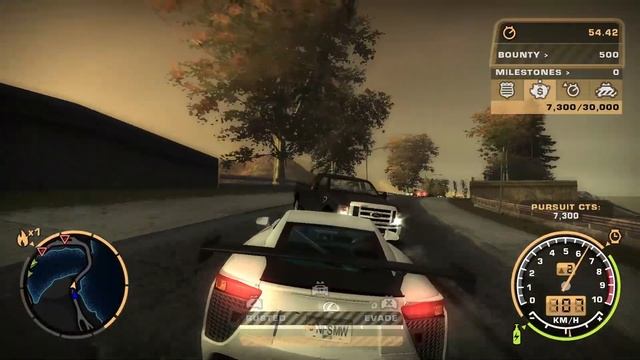 LEXUS LFA en Need For Speed Most Wanted 2005 смотреть онлайн
