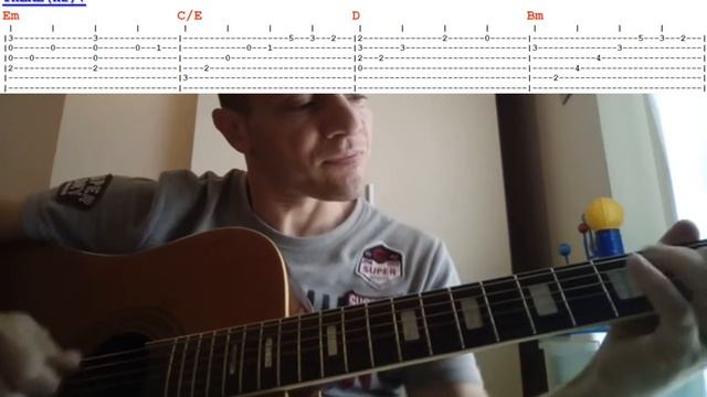 I like Chopin - Gazebo - Unplugged disco music - Guitar&voice - Tab on screen + PDF tab to download смотреть онлайн