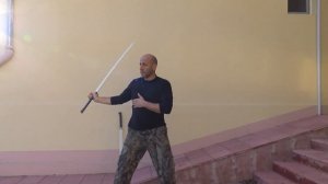 Тренировка с меч, Дюжина - Sword spining - Вращение меча, дюжина