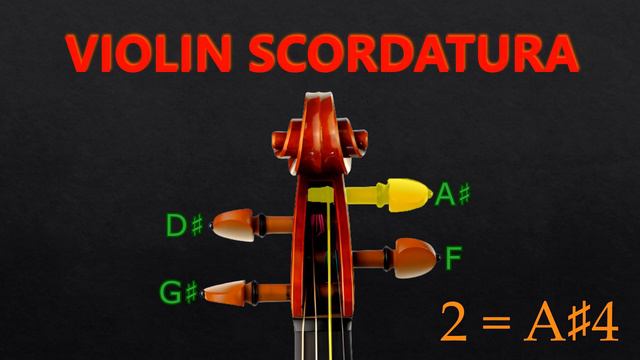 Violin Tuner - G# D# A# F Scordatura Tuning (Pizzicato) (A=440) смотреть онлайн