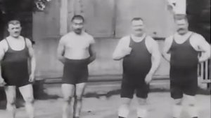 Сила Ивана Поддубного съёмка 1912 года!Эксклюзив!