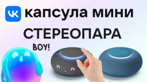 VK Капсула Мини СТЕРЕОПАРА Xiaomi Mi Smart Speaker Маруся включи музыку