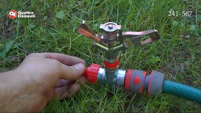 Разбрызгиватель импульсный QUATTRO ELEMENT, 360 град, радиус до 12 метров (арт. 241-567) смотреть онлайн