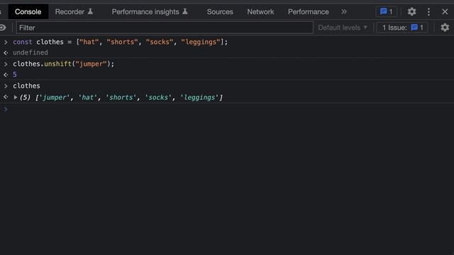 JavaScript Array Unshift Tutorial