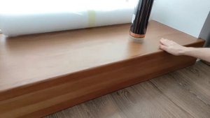 Теплый подоконник из цельноламельного бука. Инфракрасный мат.